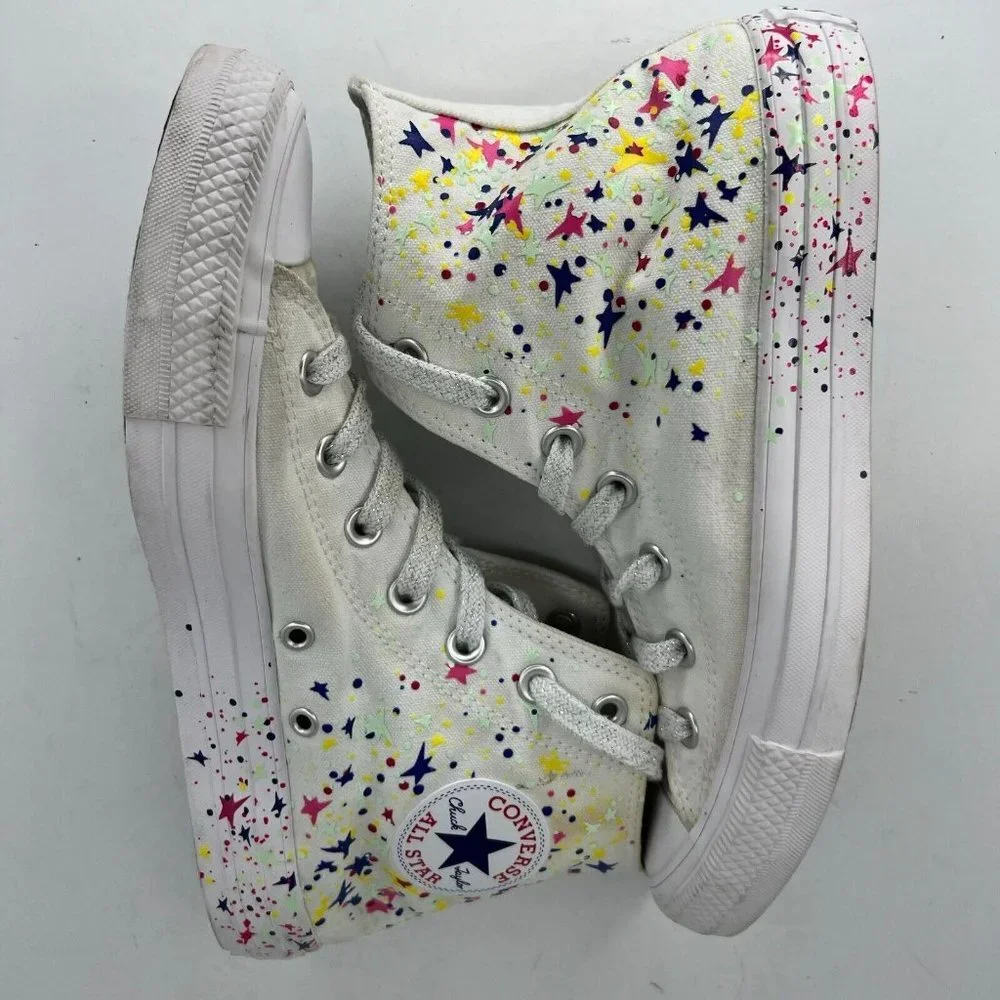 Converse Kids 266455F White Chuck Taylor All Star High Top Stars Size 6 Sneakers